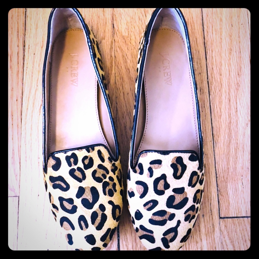 Leopard print flats